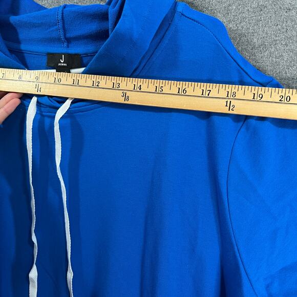 J Jason Wu Regular French Terry Short Sleeve Hoodie Dress Sapphire Size 2X - Picture 7 of 13